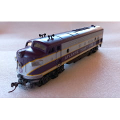 * Conjunto de Locomotiva FP7 Atlantic Cost Line #893 Atlas Roco + 05 Carros de Passageiros Frateschi