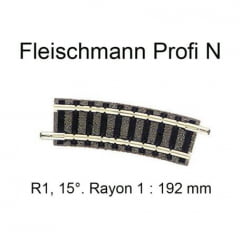 Trilho Curvo R 1 "N" Fleischmann "picollo" - 9122
