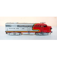 Fleischmann 1341/2S - Locomotiva FA 2 Santa Fé #1341 - (CARROCERIA DE METAL ANOS 60) PEÇA DE COLECIONADOR