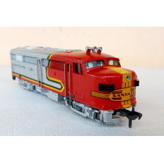Fleischmann 1341/2S - Locomotiva FA 2 Santa Fé #1341 - (CARROCERIA DE METAL ANOS 60)  PEÇA DE COLECIONADOR