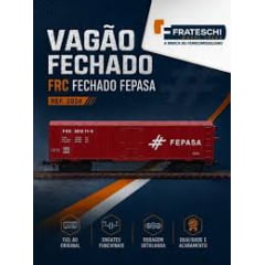 FRATESCHI - 2024 - Vagão FRC Fechado FEPASA - NO LANÇAMENTOS TRES NUMEROS 3011 29-1   301174-7   3012 39-5