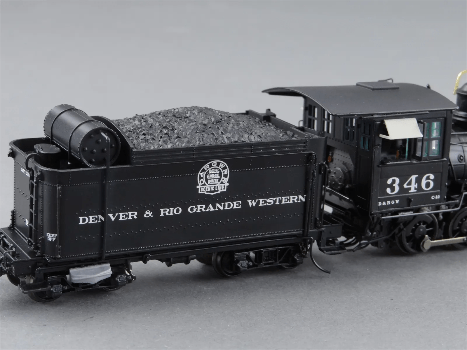 HOn3 -Blackstone Models Steam C-19 2-8-0 Consolidation - Sound & DCC Equipped -- Denver & Rio Grande Western #346 - (SEM CAIXA ORIGINAL)