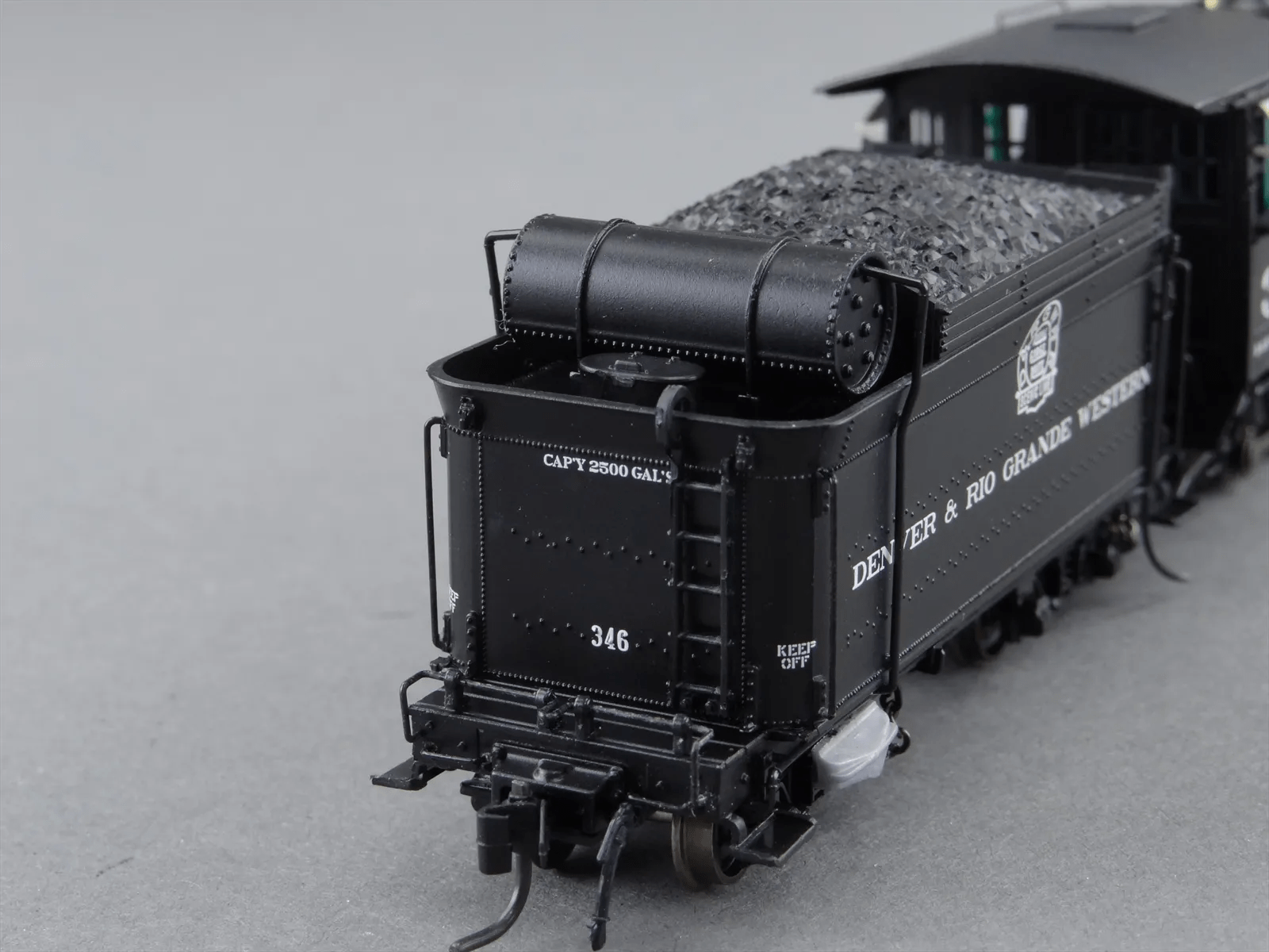 HOn3 -Blackstone Models Steam C-19 2-8-0 Consolidation - Sound & DCC Equipped -- Denver & Rio Grande Western #346 - (SEM CAIXA ORIGINAL)