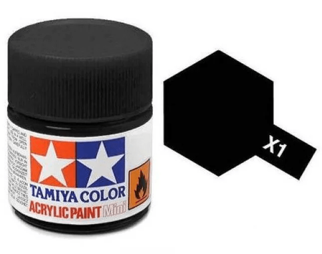 Tinta Acrílica  X-1 Preto (23 ml) - Tamiya