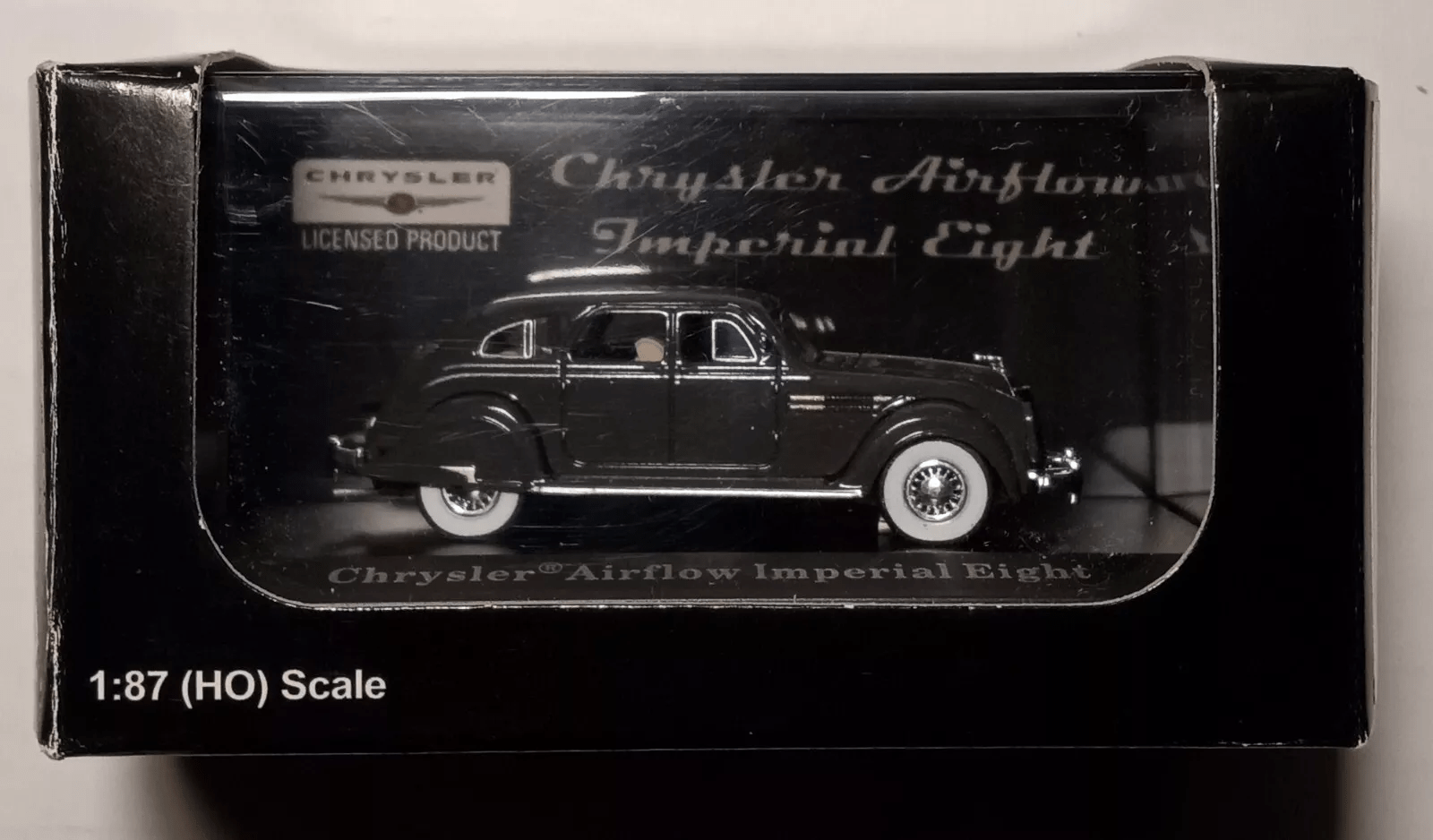 Atlas Masterpiece #87122 1936 Chrysler Airflow Imperial Eight Gunmetal cinza 1/87