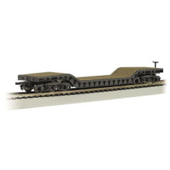 Bachmann 18349 - Vagão plataforma rebaixado central de 52 pés - sem carga (escala HO) Bachmann 18349 - Vagão plataforma rebaixado central de 52 pés - sem carga (escala HO)
