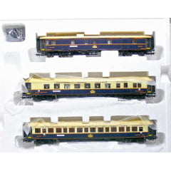 Conjunto CARRO DE PASSAGEIROS RIVAROSSI HO - COLEÇÃO ORIENT EXPRESS - HR4031 (Semi novo)