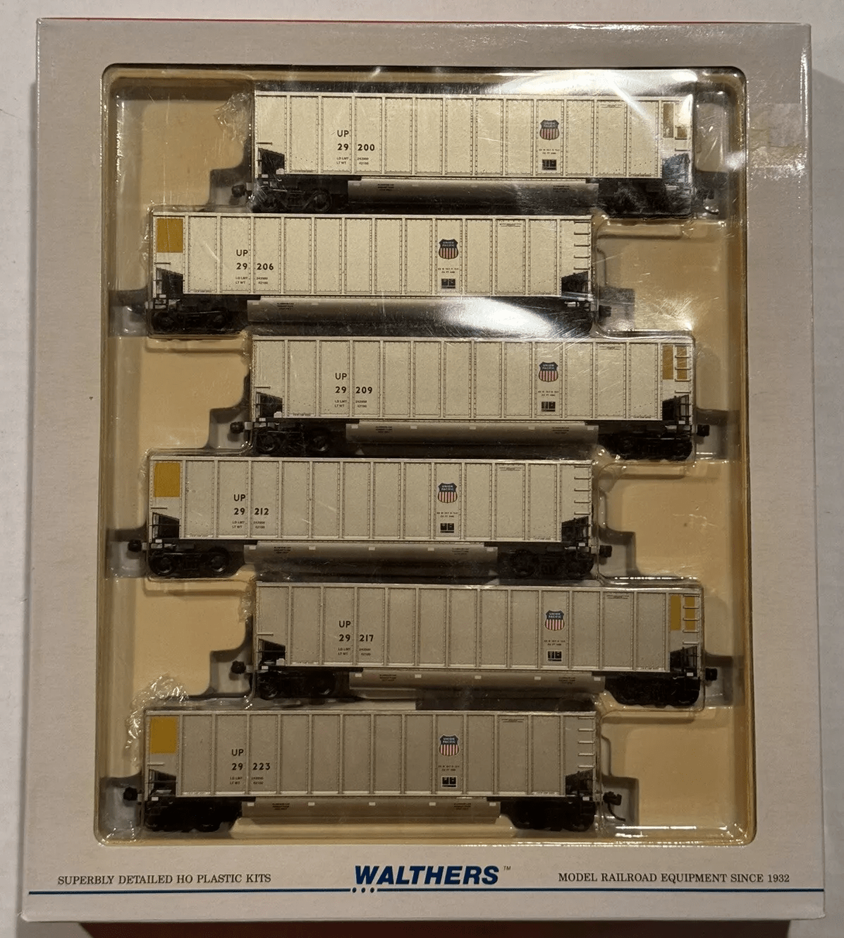 Conjunto de 6 Vagões -  transporte carvão HO Walthers 932-5333 Union Pacific-  ( SEM EMBALAGEM ILUSTRATIVA )