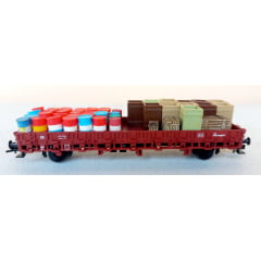FLEISCHMANN 5221 - Vagão Plataforma DB #431 256 Com Decoração 