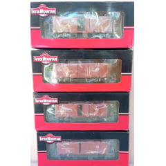 InterMountain - Conjunto de 4 Vagões Boxcar 40' Pennsylvania  #65905  #66221  #65672  #65817 
