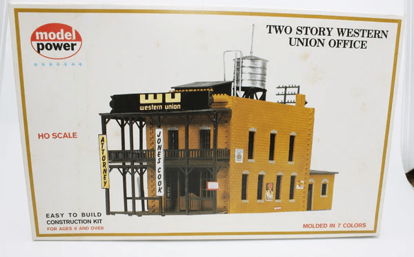 Model Power 452 HO Two Story Western Union Office 