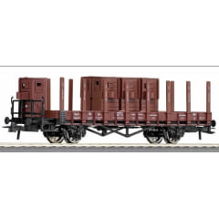  Roco 66348 - Vagão  Stake Car com cabines de freio  