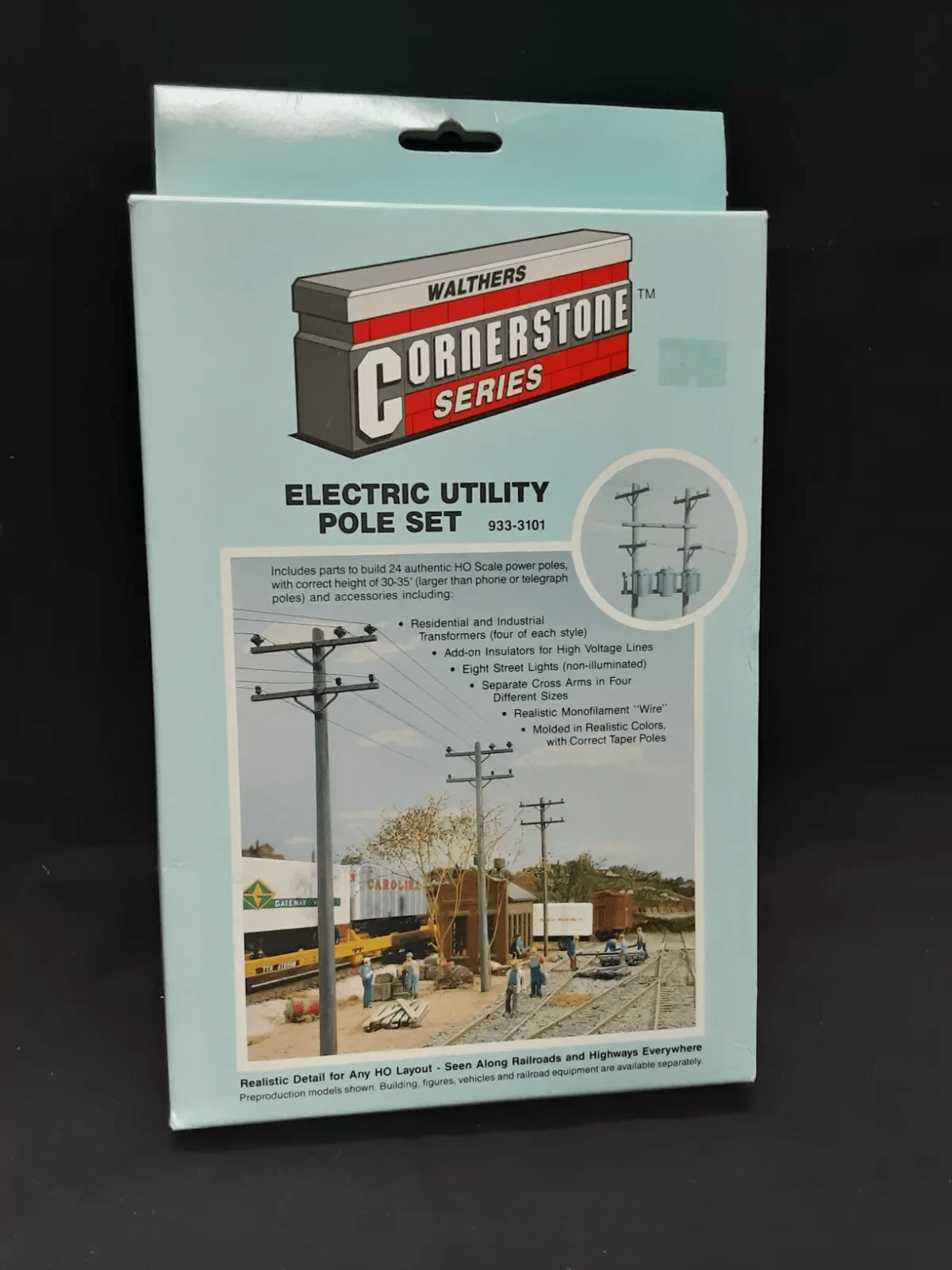  Walthers Cornerstone  933-3101 - Conjunto de postes elétricos  Series Kit HO Scale